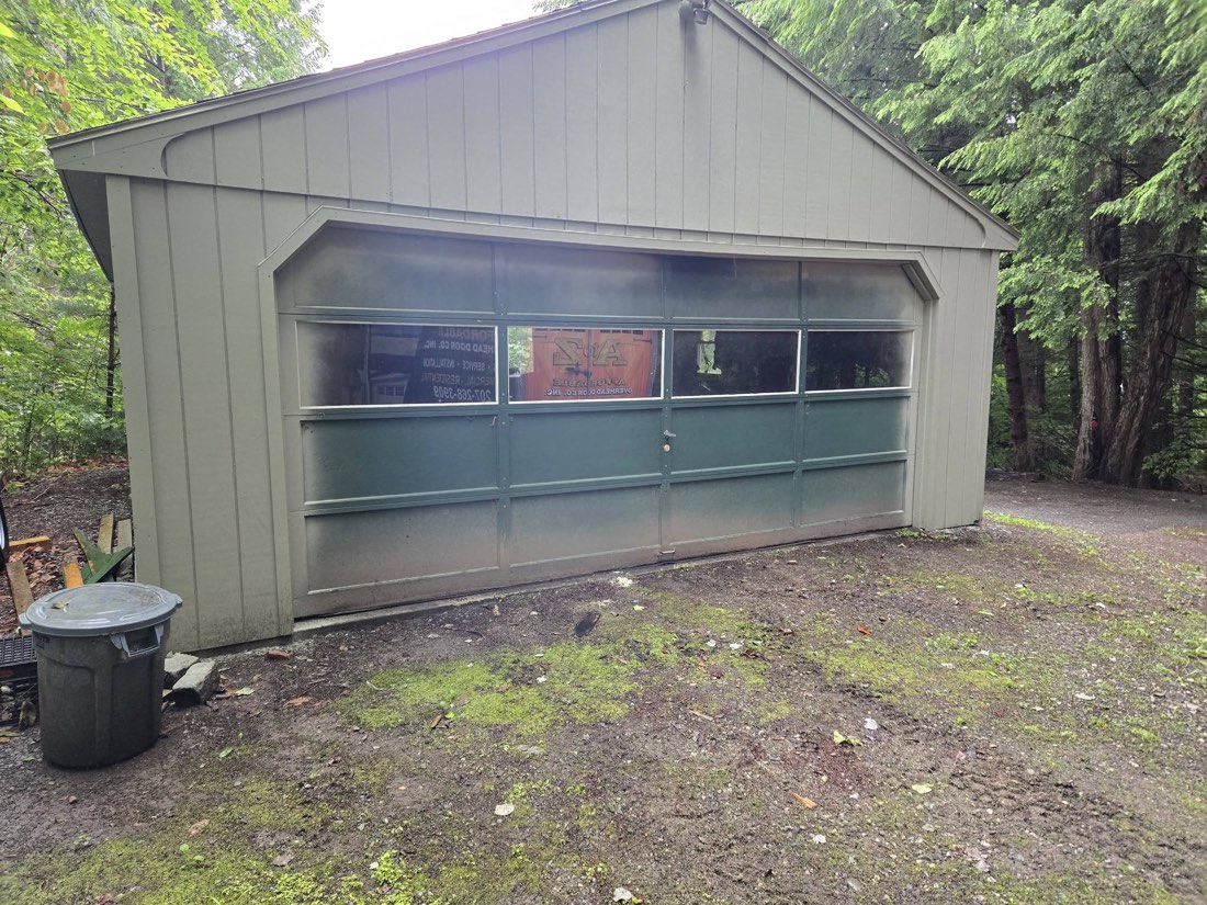 Garage door before replacement, job 1